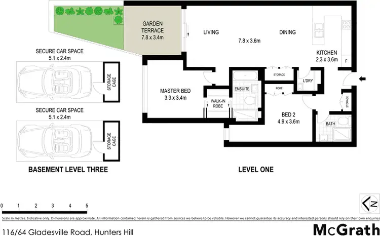 Floorplan of Homely apartment listing, 116/64 Gladesville Road, Hunters Hill NSW 2110