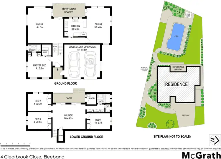 Floorplan of Homely house listing, 4 Clearbrook Close, Eleebana NSW 2282