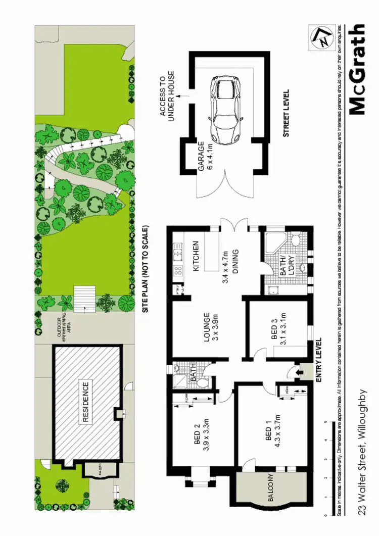 Floorplan of Homely house listing, 23 Walter Street, Willoughby NSW 2068