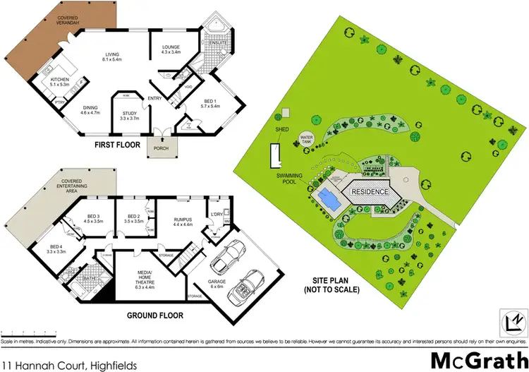 Floorplan of Homely house listing, 11 Hannah Court, Highfields QLD 4352