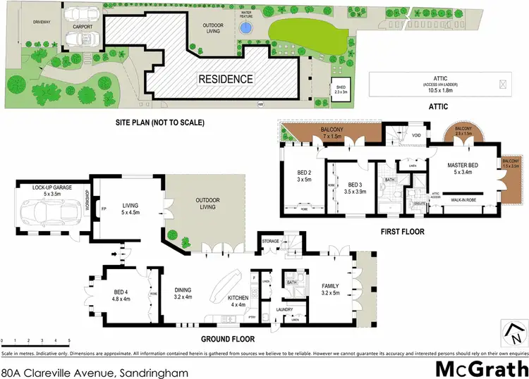 Floorplan of Homely house listing, 80a Clareville Avenue, Sandringham NSW 2219