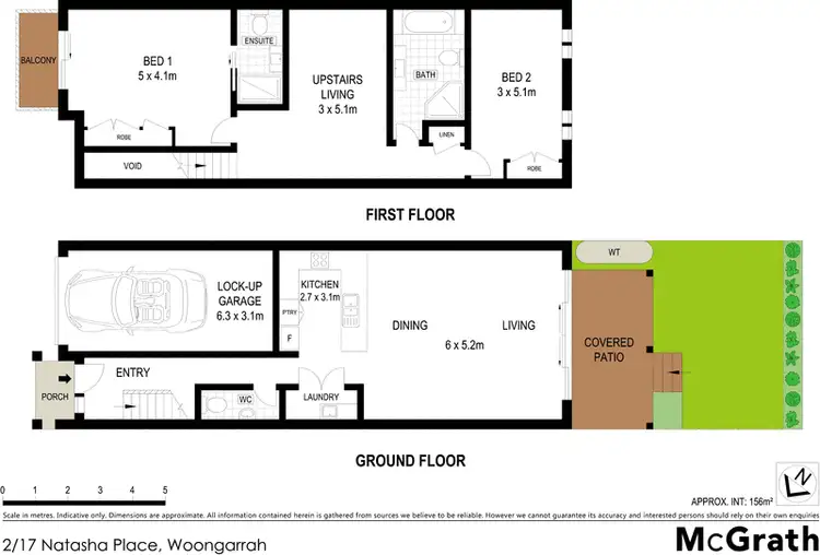 Floorplan of Homely townhouse listing, 2/17 natasha Place, Woongarrah NSW 2259