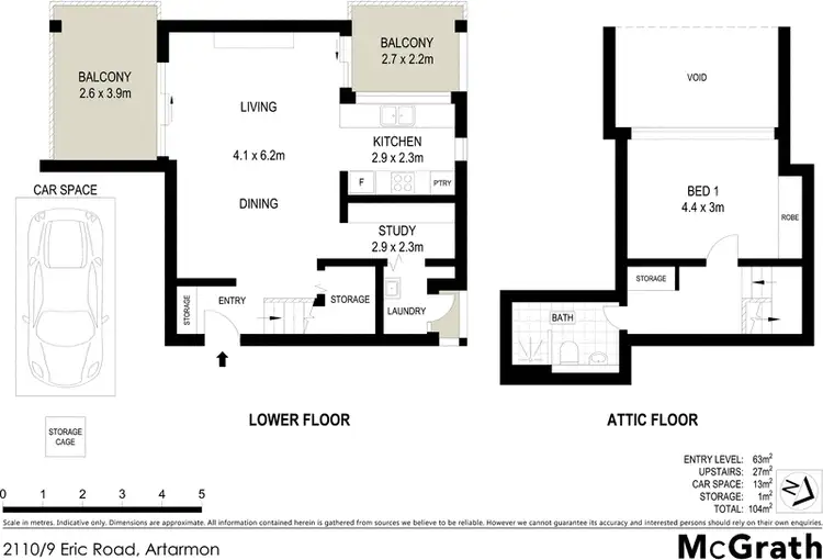 Floorplan of Homely apartment listing, 2110/9 Eric Road, Artarmon NSW 2064