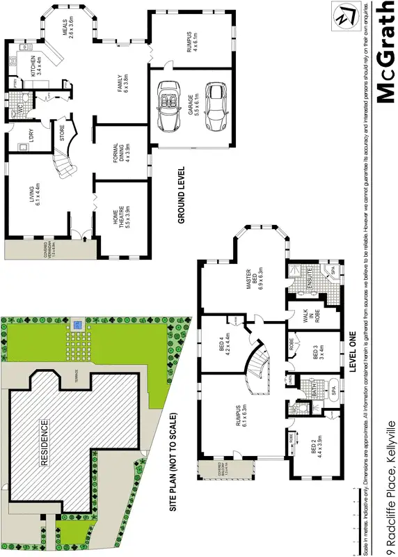 Floorplan of Homely house listing, 9 Radcliffe Place, Kellyville NSW 2155