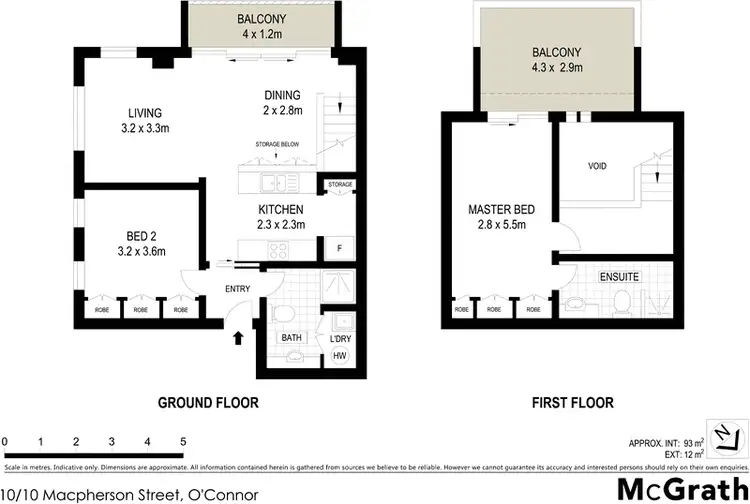 Floorplan of Homely apartment listing, 10/10 Macpherson Street, O'connor ACT 2602
