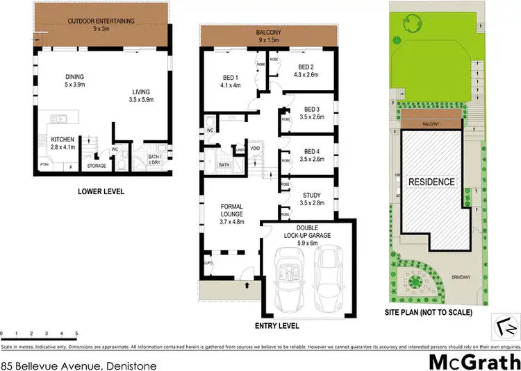 Floorplan of Homely house listing, 85 Bellevue Avenue, Denistone NSW 2114