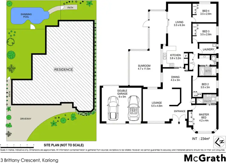 Floorplan of Homely house listing, 3 Brittany Crescent, Kariong NSW 2250