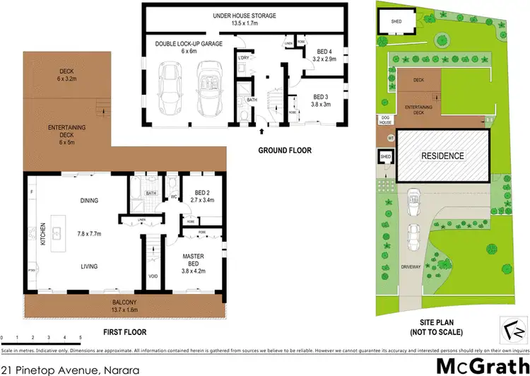 Floorplan of Homely house listing, 21 Pinetop Avenue, Narara NSW 2250