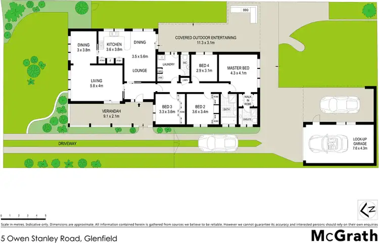 Floorplan of Homely house listing, 5 Owen Stanley Road, Glenfield NSW 2167