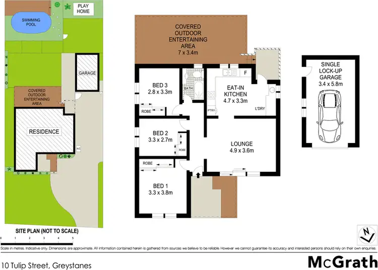 Floorplan of Homely house listing, 10 Tulip Street, Greystanes NSW 2145