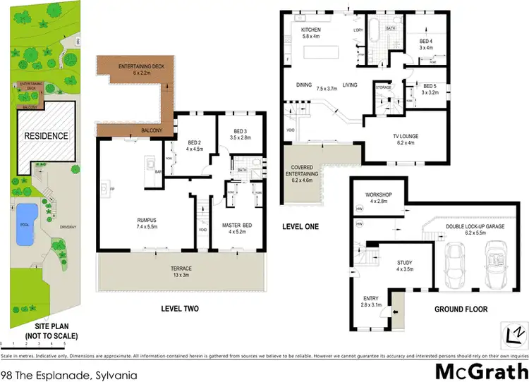 Floorplan of Homely house listing, 98 The Esplanade, Sylvania NSW 2224