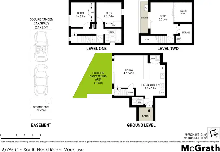 Floorplan of Homely townhouse listing, 6/765 Old South Head Road, Vaucluse NSW 2030