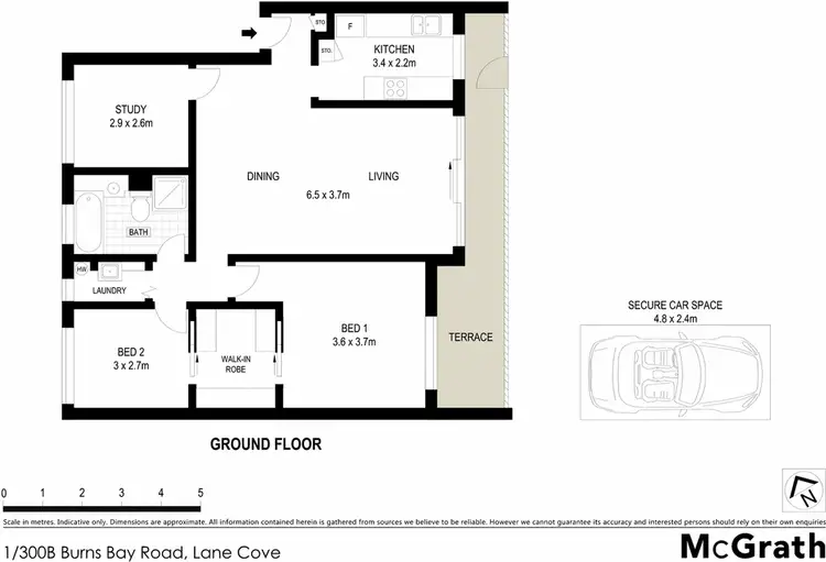Floorplan of Homely apartment listing, 1/300B Burns Bay Road, Lane Cove NSW 2066