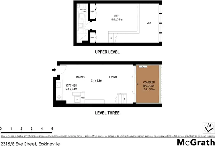 Floorplan of Homely apartment listing, 2315/8 Eve Street, Erskineville NSW 2043