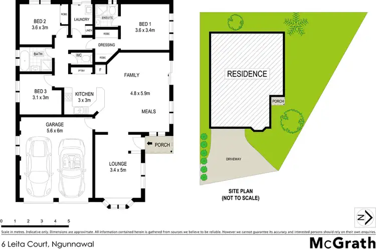 Floorplan of Homely house listing, 6 Leita Court, Ngunnawal ACT 2913