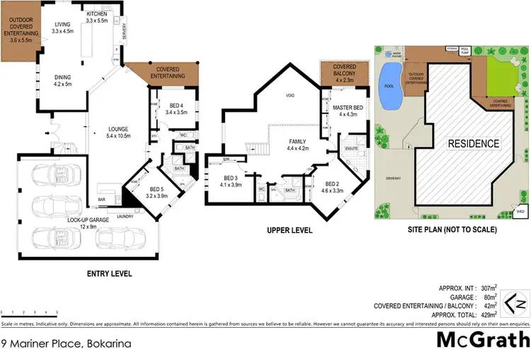 Floorplan of Homely house listing, 9 Mariner Place, Bokarina QLD 4575