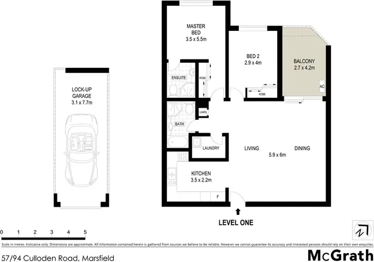 Floorplan of Homely apartment listing, 57/94 Culloden Road, Marsfield NSW 2122