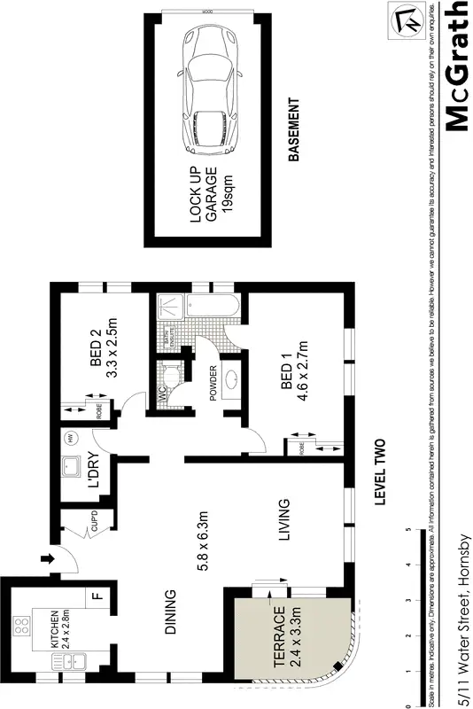 Floorplan of Homely apartment listing, 5/11 Water Street, Hornsby NSW 2077
