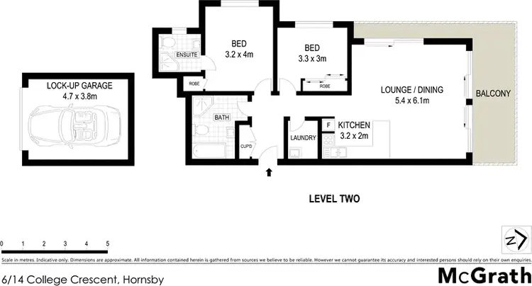 Floorplan of Homely apartment listing, 6/14 College Crescent, Hornsby NSW 2077