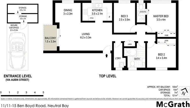 Floorplan of Homely apartment listing, 11/11 Ben Boyd Road, Neutral Bay NSW 2089