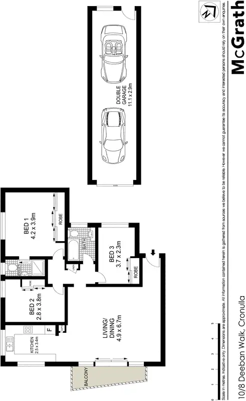Floorplan of Homely apartment listing, 10/8 Deeban Walk, Cronulla NSW 2230