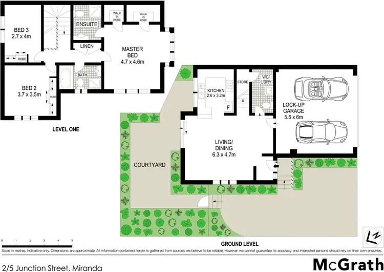 Floorplan of Homely townhouse listing, 2/5 Junction Street, Miranda NSW 2228