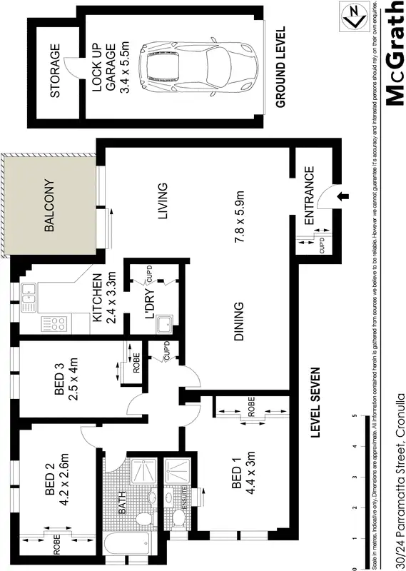Floorplan of Homely apartment listing, 30/24 Parramatta Street, Cronulla NSW 2230