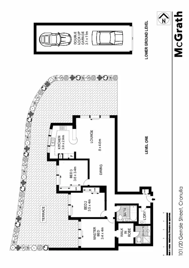 Floorplan of Homely apartment listing, 101/20 Gerrale Street, Cronulla NSW 2230