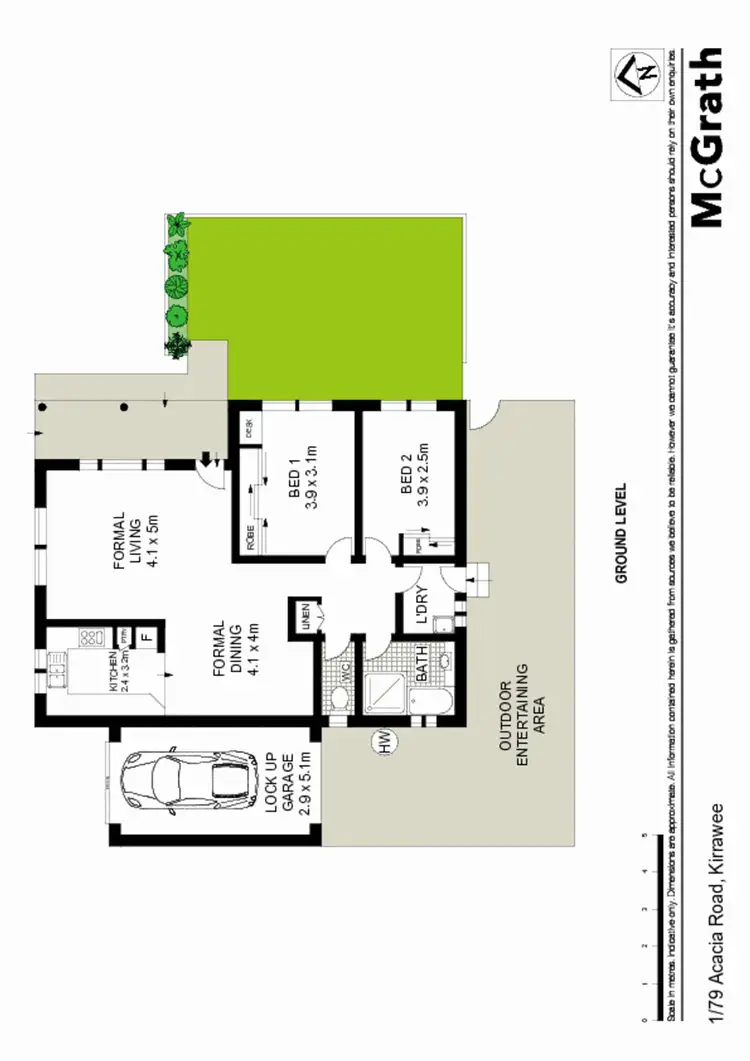 Floorplan of Homely townhouse listing, 1/79 Acacia Road, Kirrawee NSW 2232