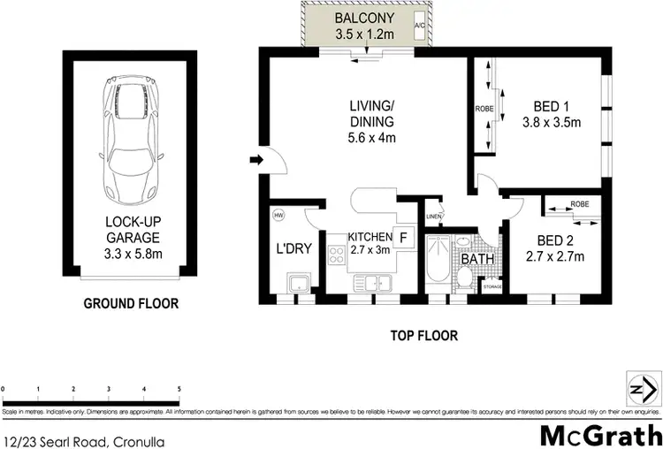 Floorplan of Homely apartment listing, 12/23 Searl Road, Cronulla NSW 2230