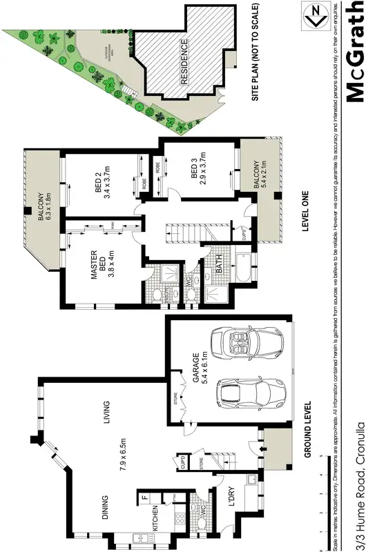 Floorplan of Homely townhouse listing, 3/3 Hume Road, Cronulla NSW 2230