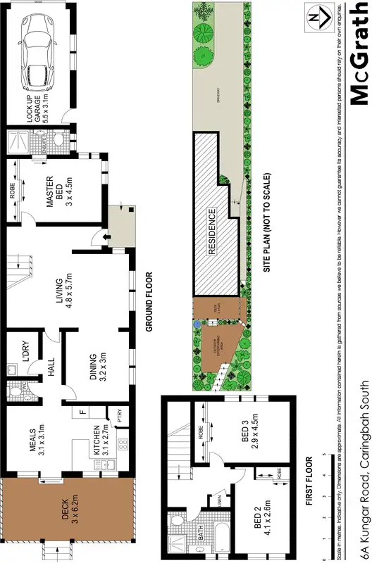 Floorplan of Homely townhouse listing, 6A Kungar Road, Caringbah South NSW 2229