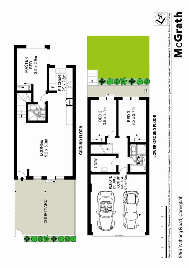 Floorplan of Homely townhouse listing, 9/96 Yathong Road, Caringbah NSW 2229