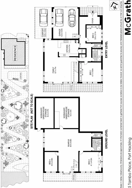 Floorplan of Homely house listing, 5 Tamba Place, Port Hacking NSW 2229