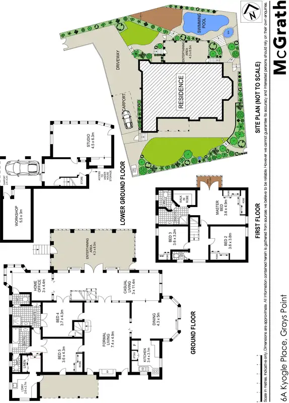 Floorplan of Homely house listing, 6A Kyogle Place, Grays Point NSW 2232