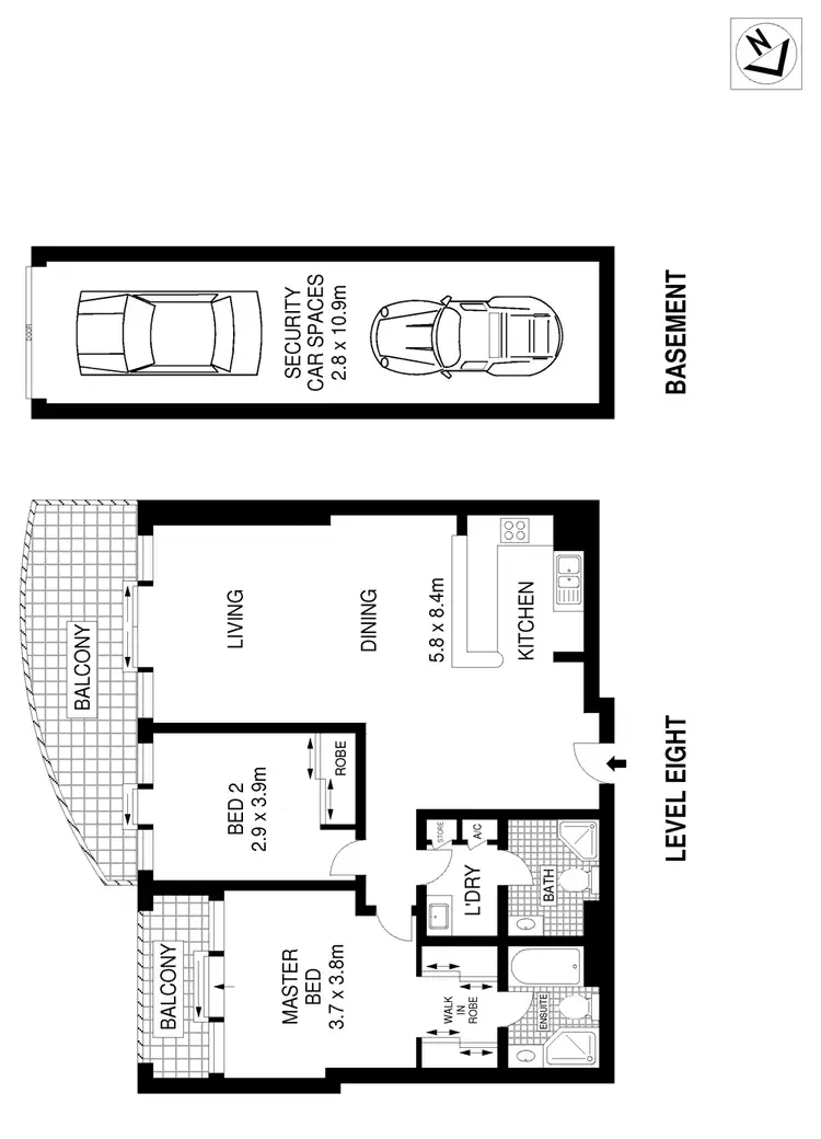 Floorplan of Homely apartment listing, 810/1 Abel Place, Cronulla NSW 2230