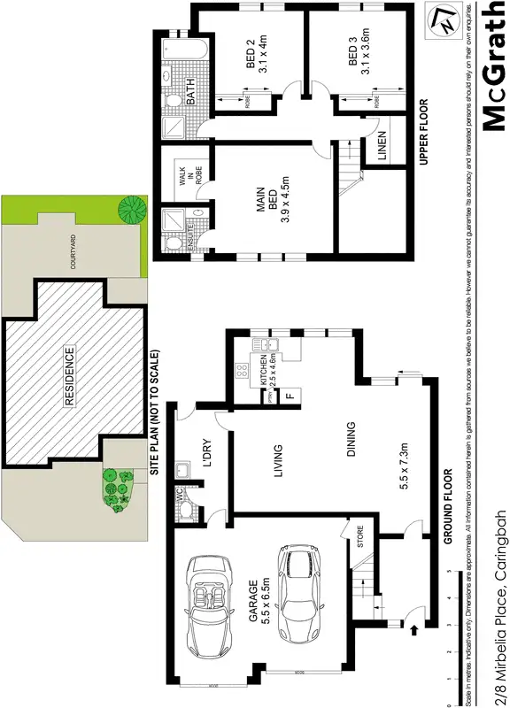 Floorplan of Homely townhouse listing, 2/8 Mirbelia Place, Caringbah NSW 2229