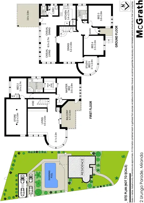 Floorplan of Homely house listing, 2 Urunga Parade, Miranda NSW 2228