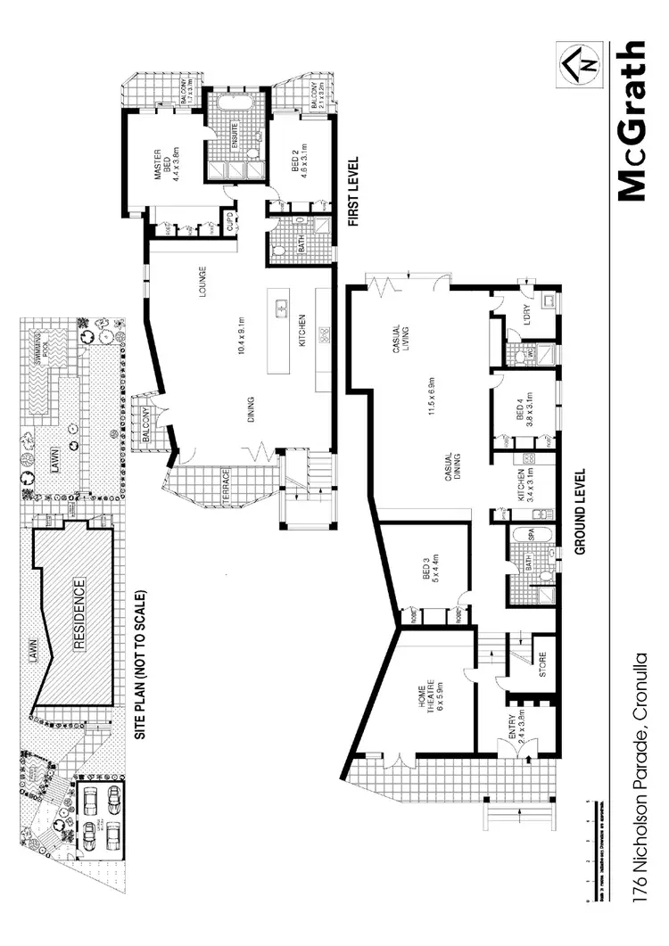 Floorplan of Homely house listing, 176 Nicholson Parade, Cronulla NSW 2230