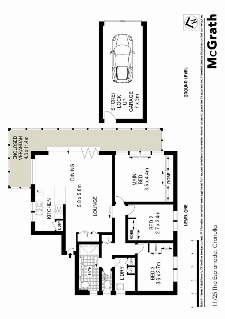 Floorplan of Homely apartment listing, 11/25 The Esplanade, Cronulla NSW 2230