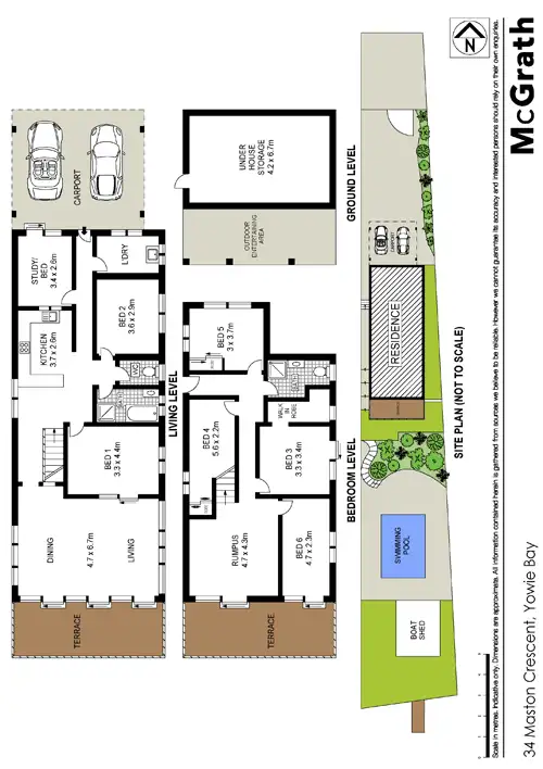 Floorplan of Homely house listing, 34 Matson Crescent, Yowie Bay NSW 2228