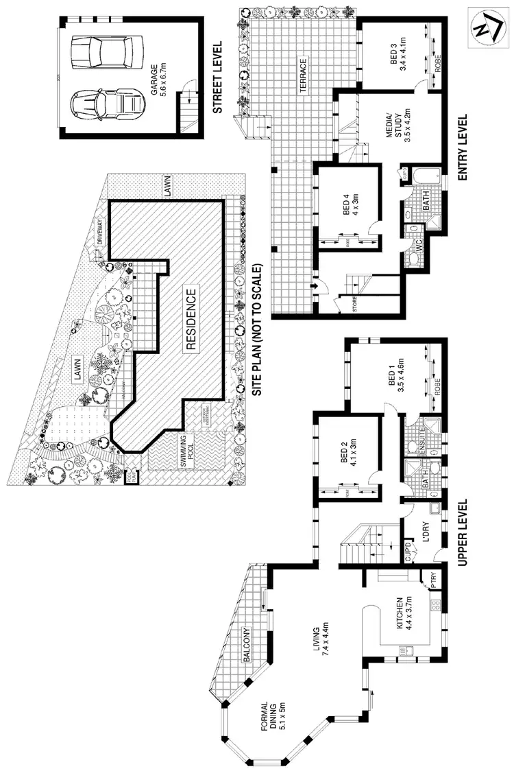 Floorplan of Homely house listing, 45 Matson Crescent, Yowie Bay NSW 2228