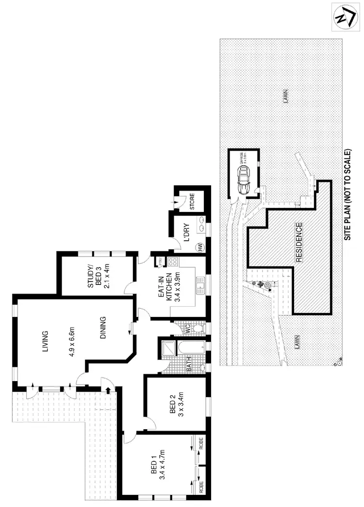 Floorplan of Homely house listing, 13 Walker Avenue, Gymea NSW 2227