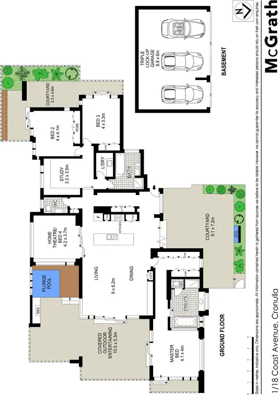 Floorplan of Homely apartment listing, 1/18 Coast Avenue, Cronulla NSW 2230