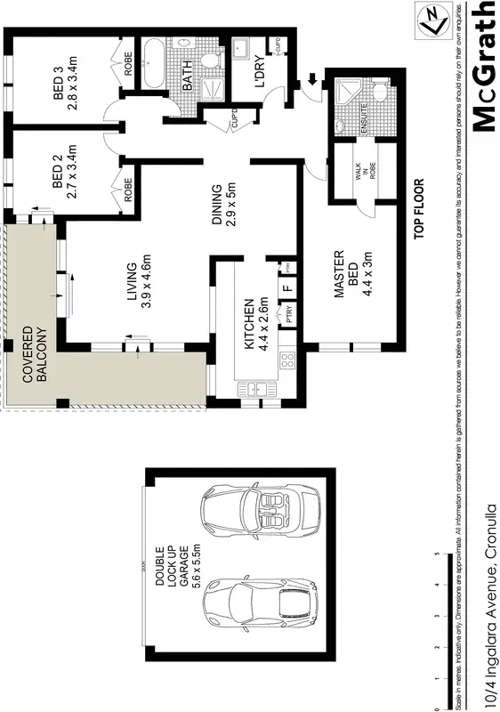 Floorplan of Homely apartment listing, 10/4 Ingalara Avenue, Cronulla NSW 2230