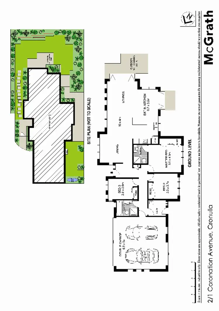 Floorplan of Homely townhouse listing, 2/1 Coronation Avenue, Cronulla NSW 2230