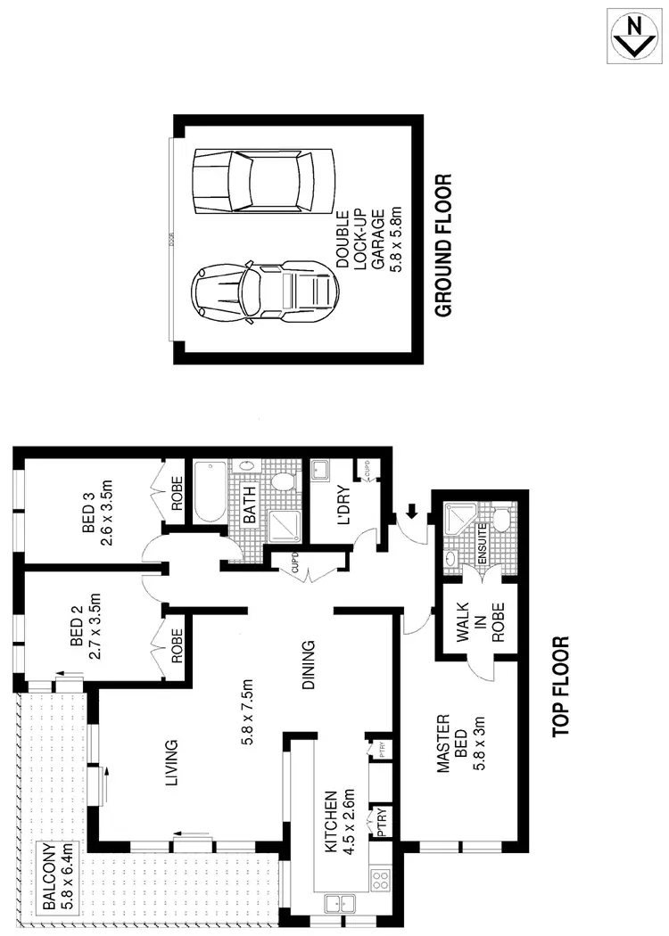 Floorplan of Homely apartment listing, 10/4 Ingalara Avenue, Cronulla NSW 2230