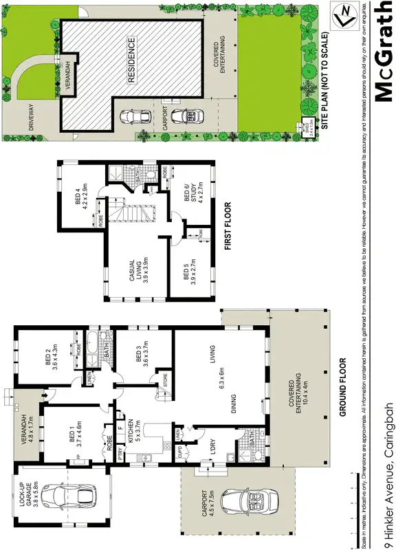 Floorplan of Homely house listing, 9 Hinkler Avenue, Caringbah NSW 2229