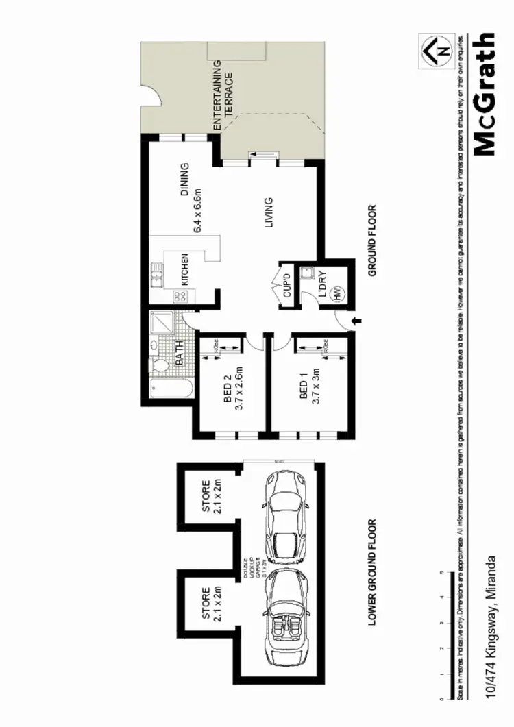 Floorplan of Homely apartment listing, 10/474 Kingsway, Miranda NSW 2228