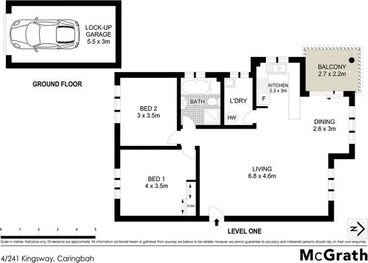 Floorplan of Homely apartment listing, 4/241 Kingsway, Caringbah NSW 2229